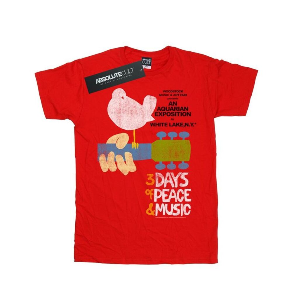 Woodstock Boys Festival Poster T-Shirt / Red